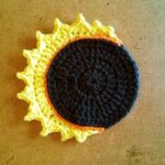 Eclipse Crochet Coaster with Corona