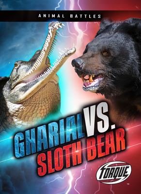 Gharial vs. Sloth Bear by Nathan Sommer