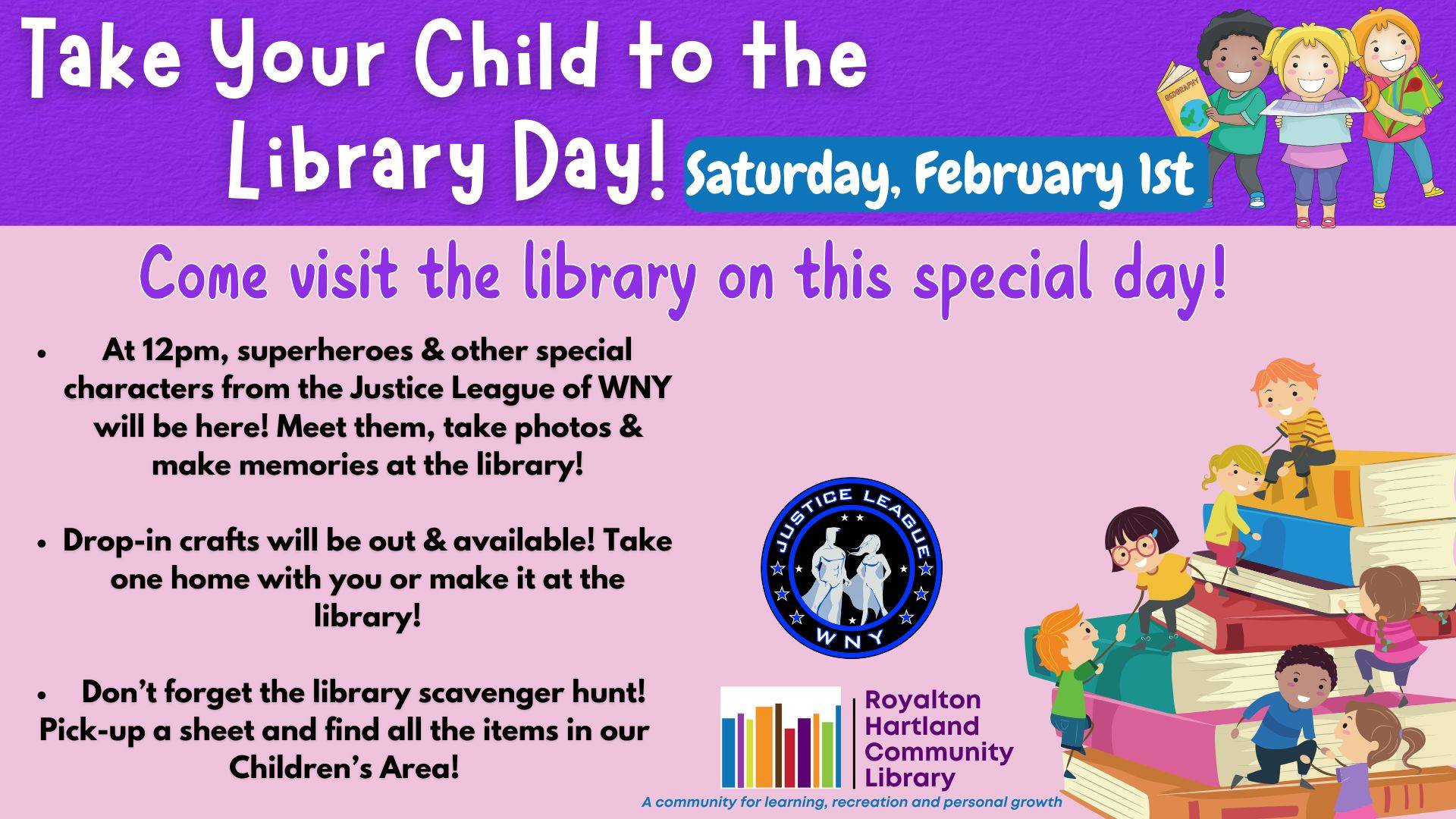 Take Your Child to the Library - February