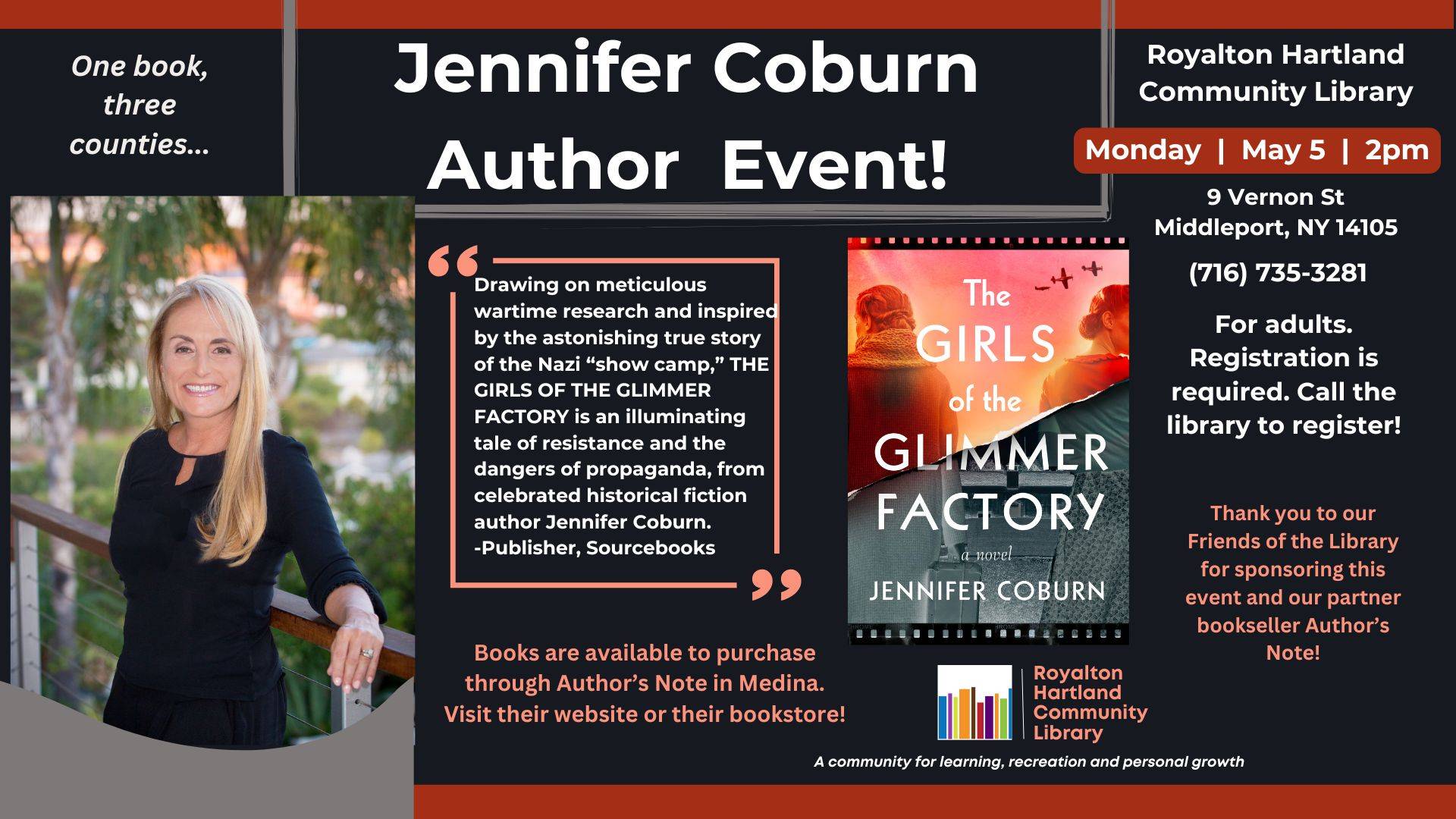 Jennifer Coburn Event Flyer